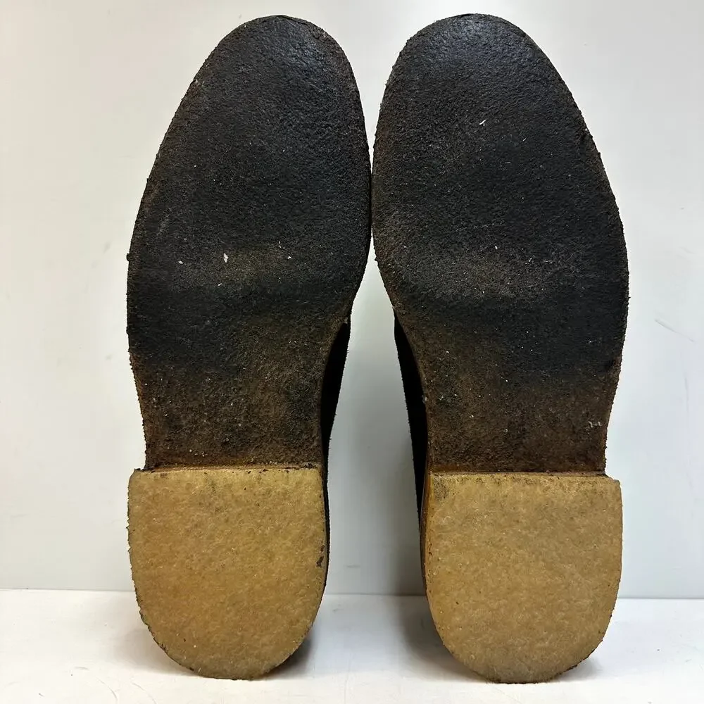 NEW HEELS Crockett & Jones Suede Plain Toe Derby Bench Made in England 10.5 D